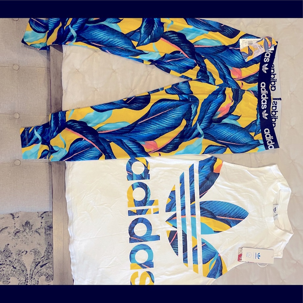 Adidas Farm Rio Leggings & Tank Top Set